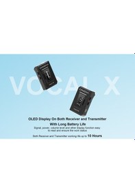 Resim Ckmova Vocal X V2 2.4 Ghz Dahili Mikrofonlu Telsiz Mikrofon Seti 