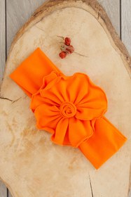 Resim Babygiz Kız Bebek Turuncu Bahar Serisi Bandana 