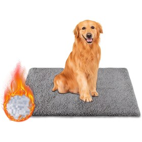 Resim 1 Adet Kendinden Isıtmalı Evcil Hayvan Matı - Çıkartılabilir Kapak ve Ateşsiz Yüzey, Dayanıklı Polyester Malzeme, İç Mekan/Dış Mekan Termal Ped Büyük Yavru Kedi Köpekler için (Gri Tüylü Yumuşak Üst), Yavru Köpek Yatağı, Kediler İçin Herşey, Kedi Yastığı, Yıkanabilir ve Çıkarılabilen Köpek Yatağı, Yavru Köpek Isıtma Pedi, Makinede Yıkanabilir Köpek Kulübesi, Kalın Köpek Yatağı, Kediler için Isıtma Pedi, Yıkanabilir Köpek Yatakları, Evcil Hayvan Termal Matı, Termal Evcil Hayvan 