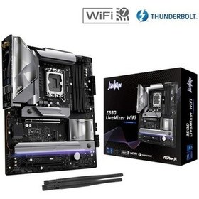 Resim Asrock Z890 Livemixer Wifi Atx Anakart Intel Lga1851, Ddr5, Gen5 M.2 Ssd, 8k 60hz Hdmı, Wifi 7 Anakart 