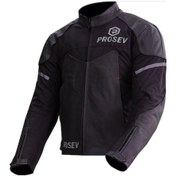 Resim Prosev 104 Black Kıng 4 Mevsim Deri Motosiklet Montu (520437832) 