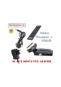 Resim EYEPC Mini Scart Uydu Cihazı Alıcısı Türksat 4A Yüklü Hazır Sıralı 