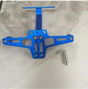 Resim Tongdashop Msx Elektrikli Motosiklet Cnc Alüminyum Uçak Tipi Çerçeve Ayarlanabilir Plaka Braketi 3 Lokma Anahtar Uçlu Mavi 