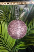 Resim TASARIM ARABAM ATİKE ELİF AKIN 7 Cm Pembe Disco Topu Dikiz Süsü 