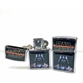 Resim Star Wars Gümüş Renk Kapaklı Benzinli Çakmak 