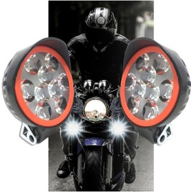 Resim Genel Markalar Motosiklet 9 Ledli Sis Far Çakar Modlu 2 Li Set 12v Led Far 