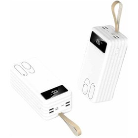 Resim Tek Powerbank 60.000 Mah Taşınabilir Şarj Hızlı El Fenerli Dijital Göstergeli Najmaddin 