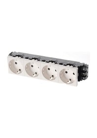 Resim 077604 Legrand Sistem Armada "Dlp" Şebeke Prizi - Dörtlü - Beyaz 
