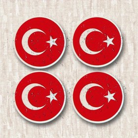 Resim 4 adet Su Geçirmez Vinil Türk Bayrağı Çıkartmaları, Ay ve Yıldız Tasarımı ile - Mat Kaplama, Arabalar, Kamyonlar, Dizüstü Bilgisayarlar, Telefonlar, Pencereler için Yeniden Kullanılabilir - Plastik, Ahşap, Cam, Metal, Seramik, Türkiye, Çoklu 
