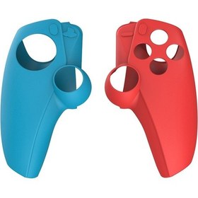 Resim Ps5 Playstation Portal Oyun Konsolu İçin Dobe Bölünmüş Silikon Koruyucu Kılıf Kırmızı Ve Mavi 