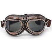 Resim Motocross Gözlükleri, Steampunk Vintage Havacı Stili Pilot Motosiklet Kruvazörü Scooter Gözlüğü Bakır, Duman 