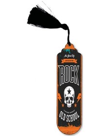 Resim CoŞafak Özel Rock Tasarımlı Metal Kitap - Defter Ayracı 15*5cm 