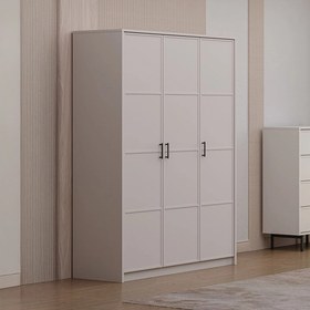 Resim Doğtaş Glen 3 Kapaklı Gardırop Beyaz 