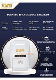 Resim Eva Premium Dijital Ekranlı Mineralli Su Arıtma Cihazı 