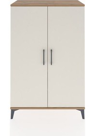 Resim Hyperion Dolap 2 Raflı 2 Kapaklı Tek Askılı 88x44x134 Çam-aytaşı Çam 