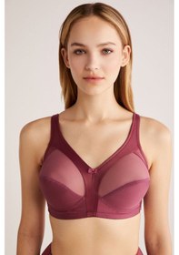 Resim Kom Bordo Bianca Kapsız Ve Telsiz Toparlayıcı Sütyen Bordo 
