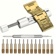 Resim 15 adet Deluxe Saat Bağlantı Kaldırma Aracı Kiti - Saat Bant Ayarlaması, Yay Bar Kaldırma ve Kayış Bağlantı Pimi Onarımı için Tamir Araçları ve Kiti - Saat Bakımı için Yedek İğneler İçerir 