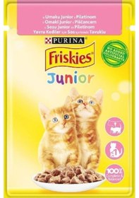 Resim Friskies Junior Tavuklu Soslu Pouch Yavru Kedi Yaş Maması 85 Gr 
