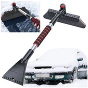 Resim Ambition 2 In 1 Araba Kar Küreği Çok Fonksiyonlu Cam Kar Sökücü A Siyah 