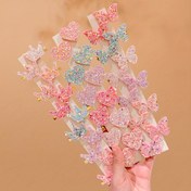 Resim 12 Adet LEMON LOVE Tatlı Tarz Simli Kalp ve Kelebek Saç Tokaları - Renkli Konfeti Serpintileri, Hafif Zararsız Saç Aksesuarları Genç Kızlar İçin, Doğum Günleri, Partiler ve Günlük Kullanım İçin Mükemmel Hediye 