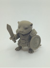 Resim shop Su Samuru Şövalye Figürü | Sevimli Savaşçı Minyatürü 