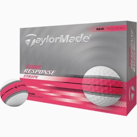 Resim Tour Response Stripe Golf Topu Yumuşak Urethane Kaplama Premium Seri - Neon Pembe 