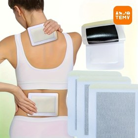 Resim 20 Adet Geleneksel Isı Yaması - Sırt, Diz ve Omuz Kasları için Hızlı Isıtma ile Siyah Yamalar 