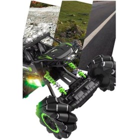 Resim Işıklı Sesli Müzikli Şarjlı Bilek Kumandalı Drift Atan 4x4 Canavar Oyuncak Off-road Aracı Çok Renkli 