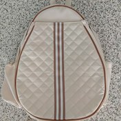 Resim Erkekler ve Kadınlar için Hafif Çok Fonksiyonlu Çapraz Tenis Çantası - Bej, Kahverengi Çizgili, Ergonomik Tasarım, Birden Fazla Bölmeli, Yastıklı Omuz Askısı, Yüksek Kalite, Raket ve Topları Taşıyabilir 
