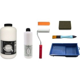 Resim Cadence Boya Cadence 2 Litre Pak Beyaz Boya 500Ml Mat Vernik Set 