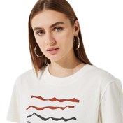 Resim Vans Textured Waves Ss Boxy Tee Krem T-Shirt 