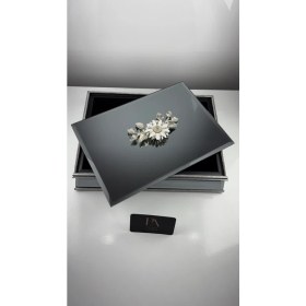 Resim Aynalı Kutu Gondol Şekerlik Sunumluk Söz Nişan Kız Isteme Çikolatalık Dekoratif Obje Biblo Süs Eşya 