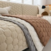 Resim Soundwave teknolojisine sahip Kabartmalı Kapitone Koltuk Kılıfı - Evcil Hayvan Dostu, Kalın Yastık, Tüm Mevsimler için Kaymaz Koltuk Koruyucu, Kemerli Kapitone Tasarımıyla Uygun, Tek Kişilik, Çift Kişilik, Üç Kişilik, Dört Kişilik, Bölümlü Koltuklar, Oturma Odası, Yatak Odası veya Ofis Dekoru 