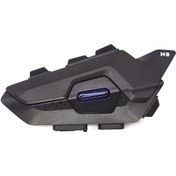 Resim Geeroyoo Hysnox H9 Motosiklet Kaskı Bluetooth İnterkom: 1000m Menzil, 28 Saat Konuşma, Ip65 Su Geçirmez, Müzik Paylaşımı Siyah 