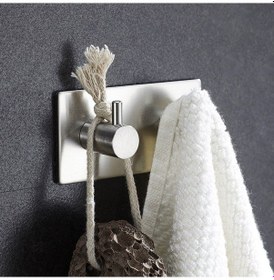 Resim Deltahome Paslanmaz Çelik 2 Adet 2 Topuzlu Banyo Askısı Inox Metalik 