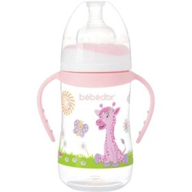 Resim Bebedor Desenli Geniş Ağız Kulplu Biberon 250 ML (B-89322) 
