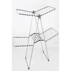 Resim Carolina İki Katlı Çamaşır Kurutmalık Gri Siyah Modern Tasarım 10 W Enerji Verimliliği 