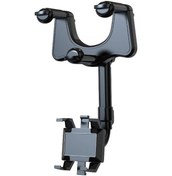 Resim 360 Dönebilen Ve Uzatılabilen Araç Telefon Tutucu - Evrensel Uyumlu Siyah Siyah 