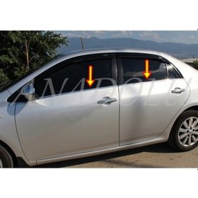 Resim Toyota Corolla Uyumlu Krom Cam Çıtası 4 Parça 2007-2013 N11.18017 