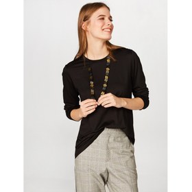 Resim Faik Sönmez Kadın Uzun Kol T-shirt B00013 (B00013) 