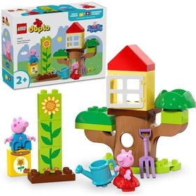 Resim LEGO® DUPLO® Peppa Pig Bahçe ve Ağaç Ev 10431 - 2+ Eğitici Oyuncak Yapım Seti (20 Parça) 