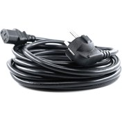 Resim aogo 5 Metre Power Güç Kablosu C13 Iec 320 Enerji Kablosu 5m Monitör Pc Yazıcı Elektrik Kablosu 220v 