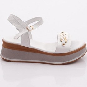 Resim Dgn 1600 Kadin Sandalet 1600-2497-R0198 Beyaz 