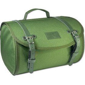Resim Vespa Motosiklet Çantası Lambretta Motosiklet Çantası Askeri Yeşil Rengi Su Itici Özellikli Iki Yandan Genişleyebilir Neo Retro Model Topcase 35 Litre Şifreli Kilitli Kolay Montaj Taşınabilir 