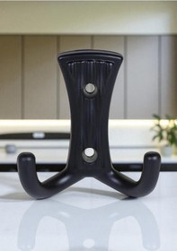 Resim Troy Portmanto Vestiyer Duvar Dolap Elbise Askısı Siyah Metal Kapı Askılığı Askılık 5 Adet Siyah 