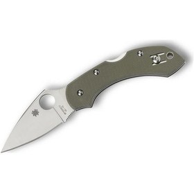 Resim Spyderco Dragonfly Foliage Green G-10 Plainedge Çakı Yeşil 