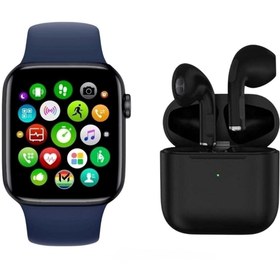 Resim NS Store Xiaomi Mi 10t Uyumlu Watch 6 Series Akıllı Saat Smart Watch + Pro 5 Kablosuz Bluetooth Kulaklık 