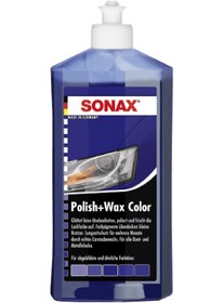 Resim Sonax Renkli Nano Parlatıcı Ve Koruyucu Cila Mavi 250 Ml 