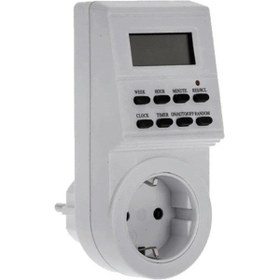 Resim XKOREN Priz Tipi Dijital Zaman Saati - Rezervli - Günlük ve Haftalık Programlama - Tak Kullan - Çok Fonksiyonlu - 1 Dk Zaman Aralıklı - Çocuk Emniyetli - Kolay Kullanım - Lcd Ekranlı 