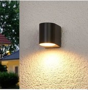 Resim 10 Adet 7 Watt Gün Işığı Ledli Tek Yönlü Dekoratif Iç Ve Dış Mekan Salon Bahçe Balkon Veranda Aplik Siyah 